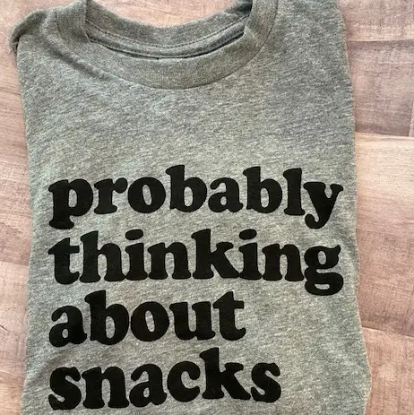 Probably Thinking about Snacks Graphic Tee