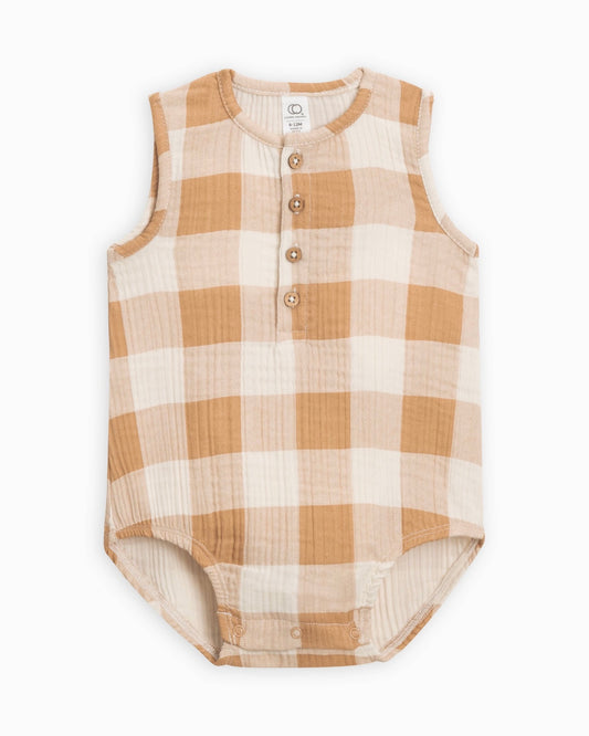 Bowie Muslin Romper- Picnic