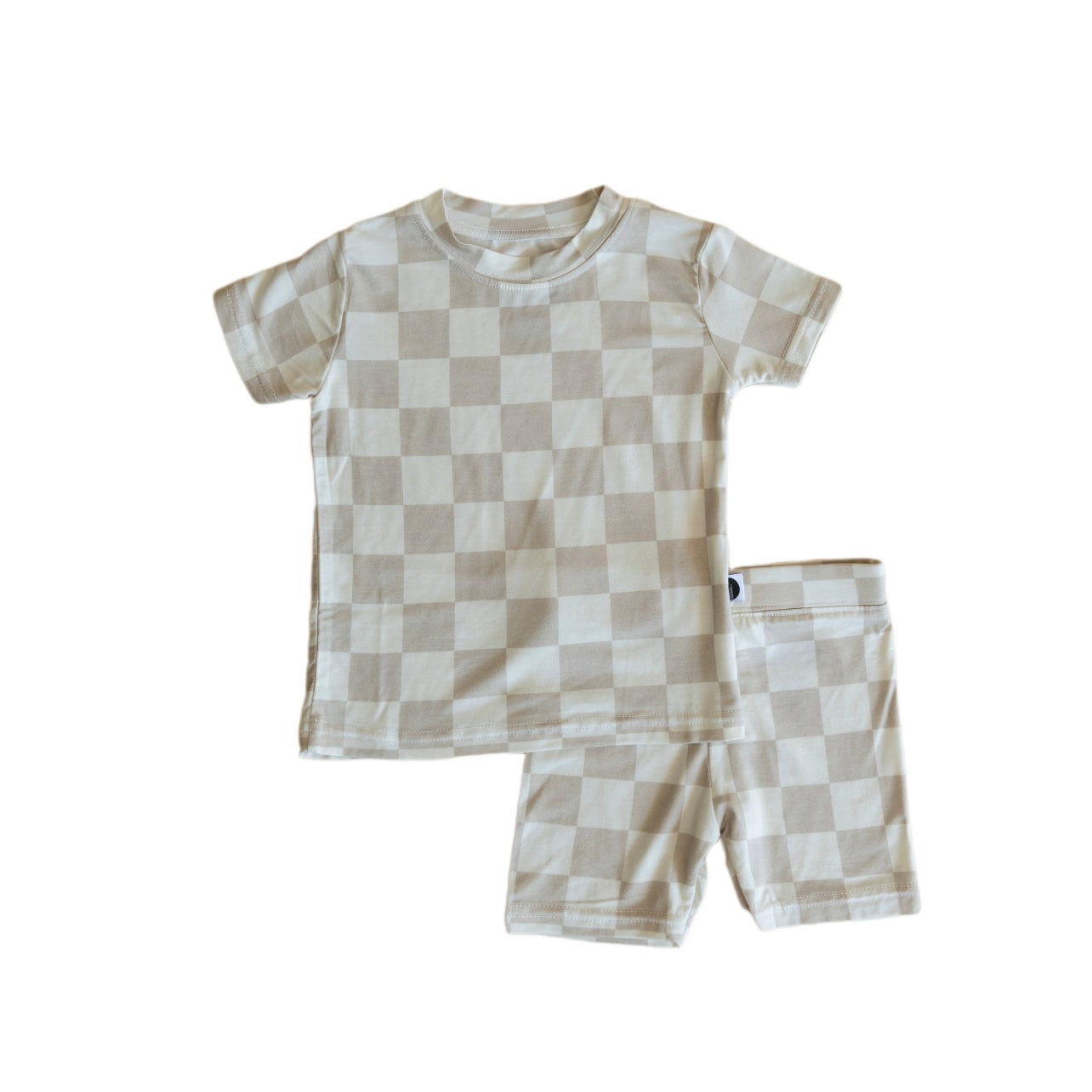 Bamboo Two Piece Set - Checkerboard