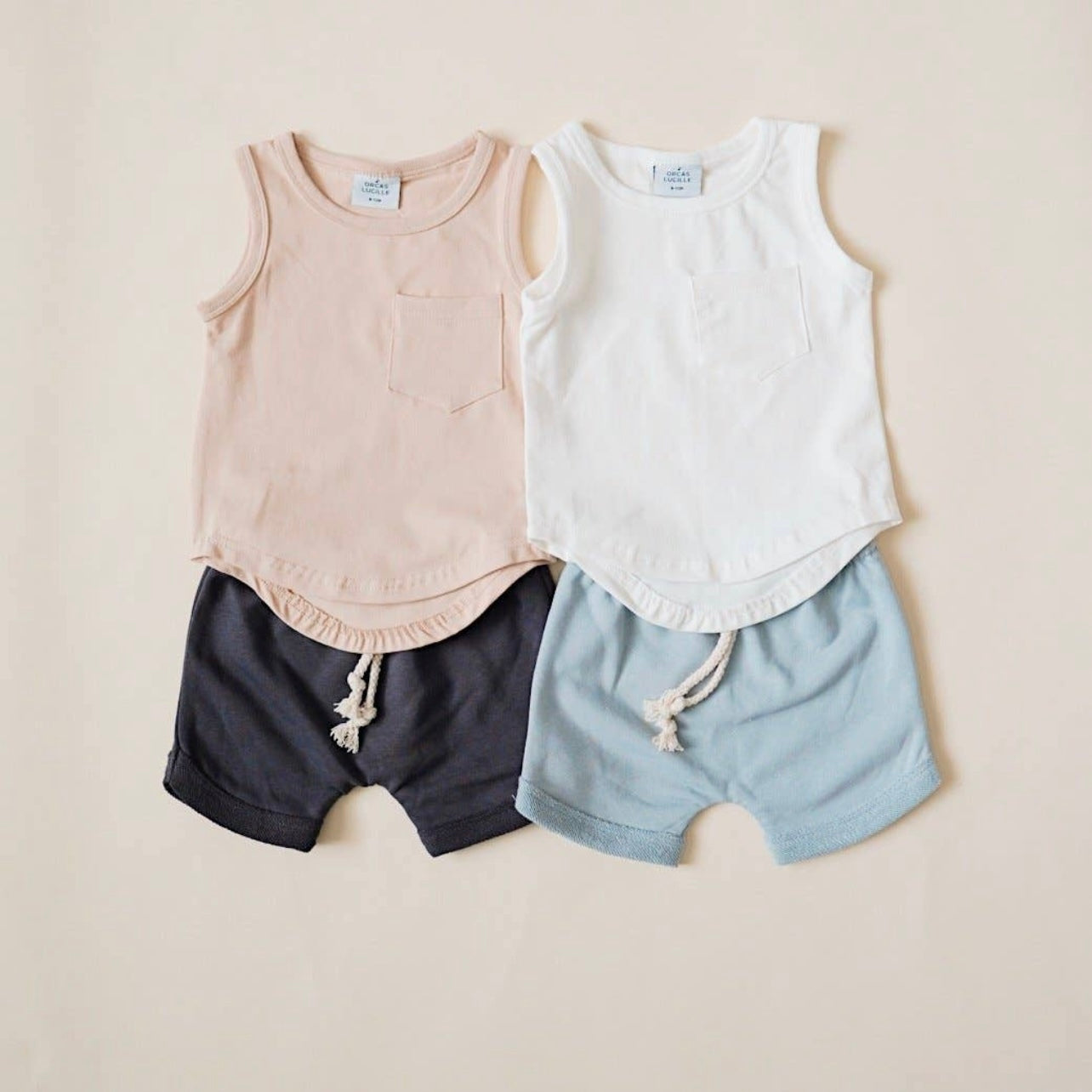 Pocket Tank Top - Sand