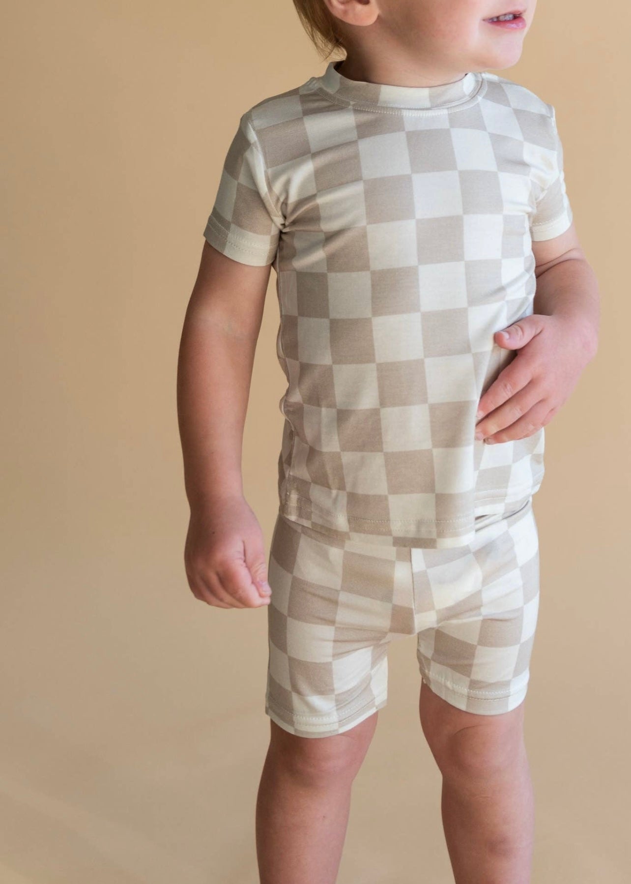 Bamboo Two Piece Set - Checkerboard