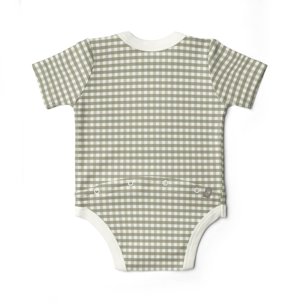 Viscose from Bamboo Organic S/S Bodysuit - Gingham