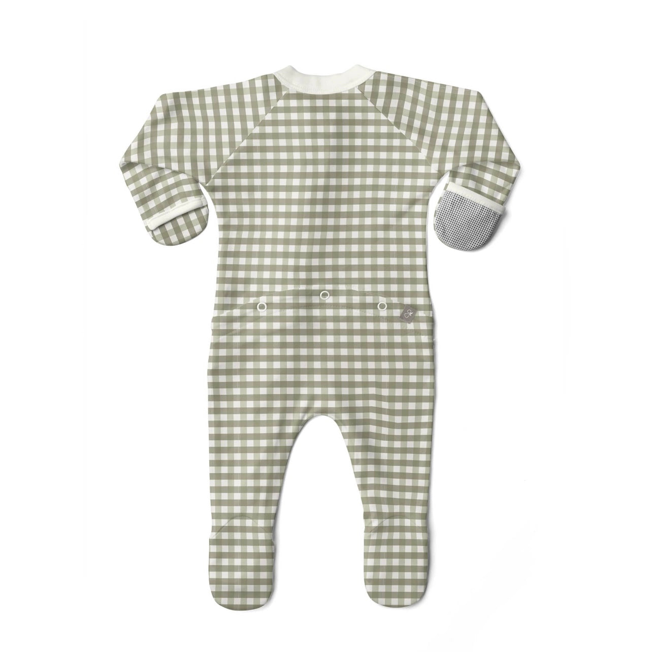 Viscose from Bamboo Organic Cotton Footie - Gingham