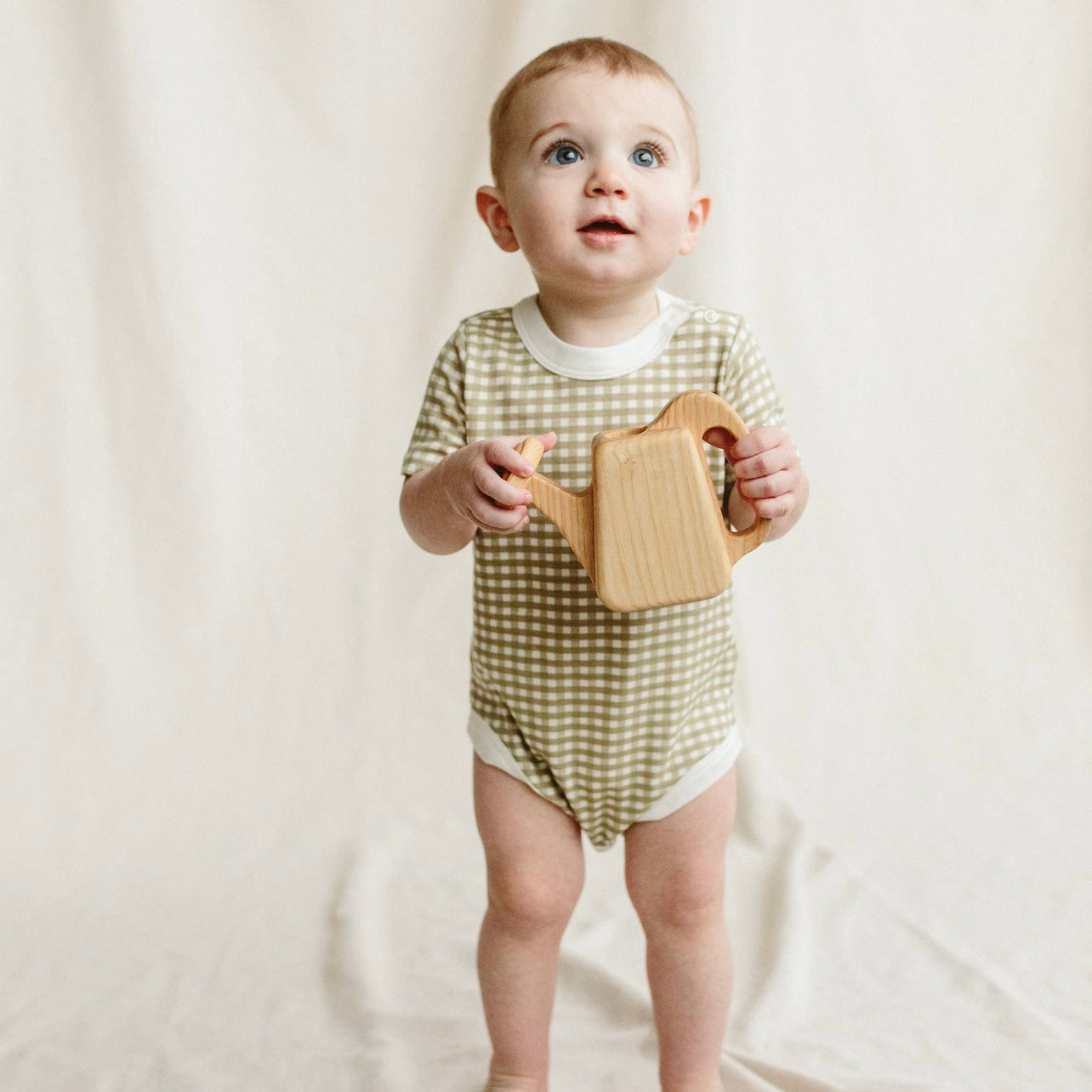 Viscose from Bamboo Organic S/S Bodysuit - Gingham